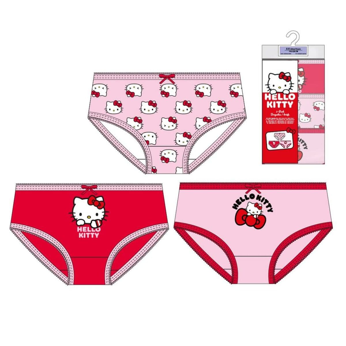 Zestaw majtek dla dziewczynki Hello Kitty Wielokolorowy - Image 2