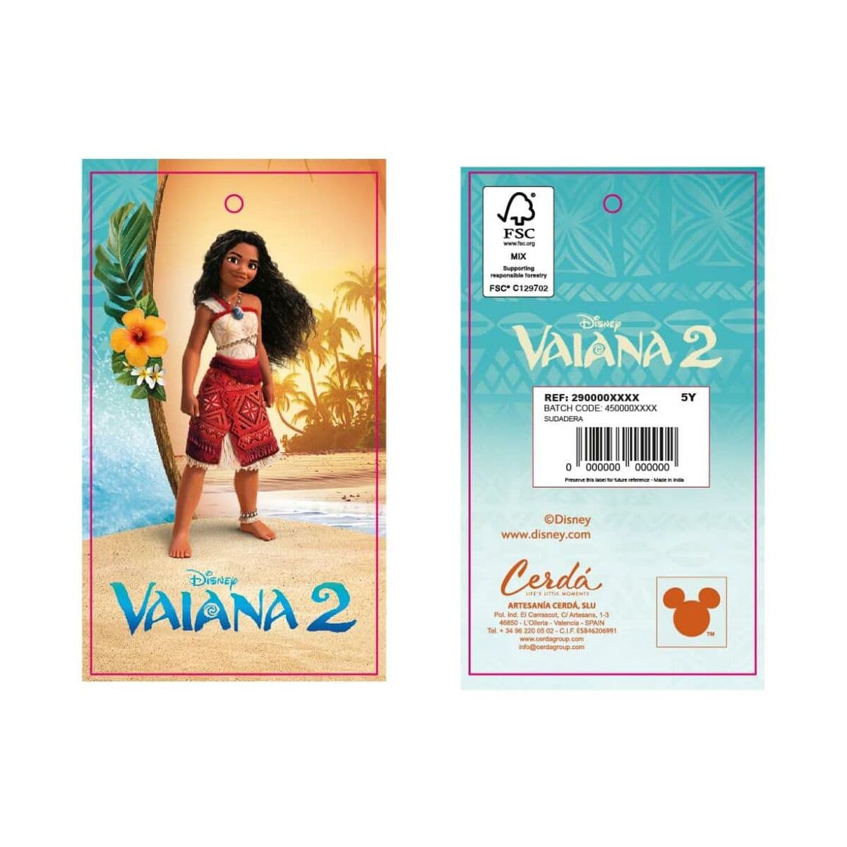 Sudadera con Capucha Niña Stitch Moana Beige - Image 4