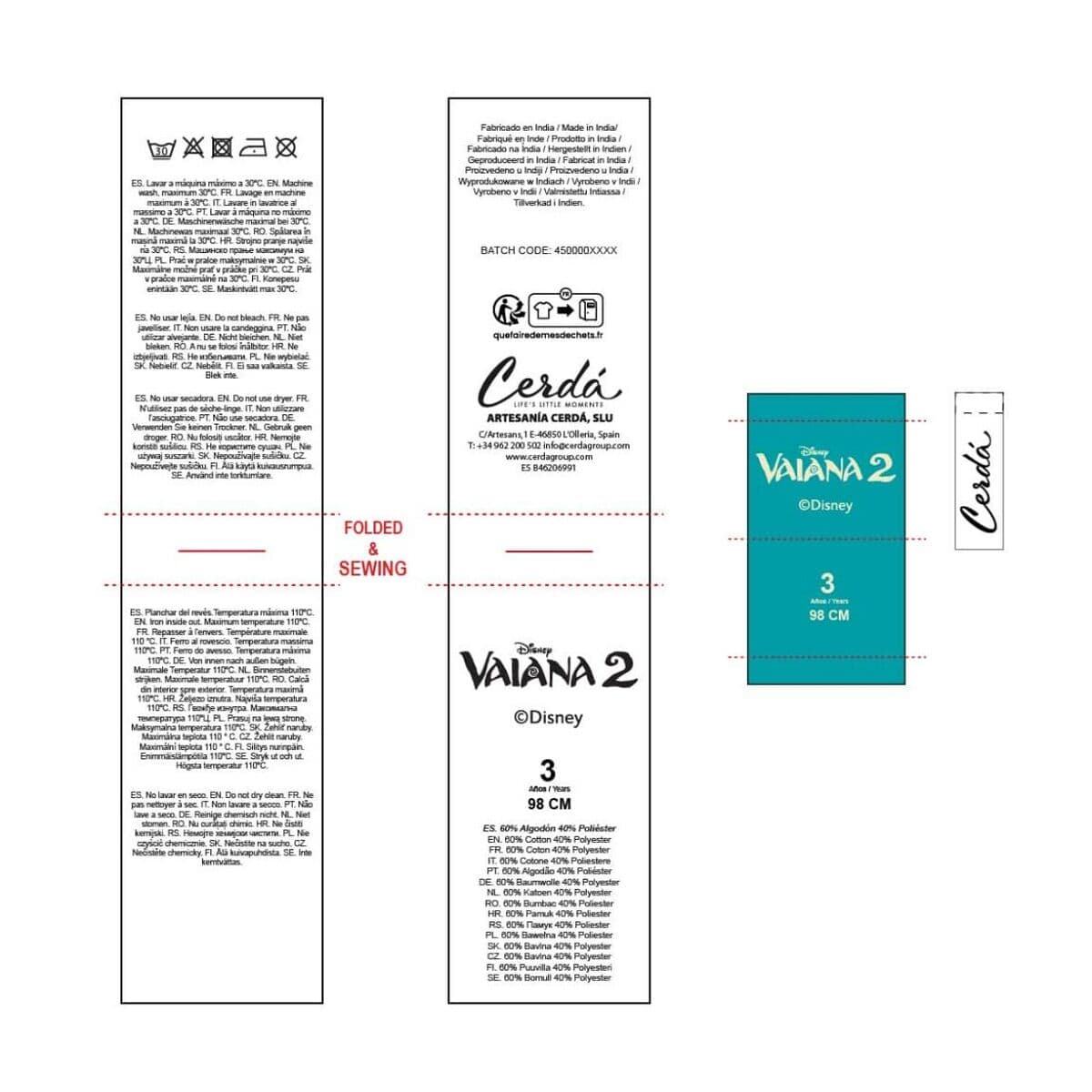 Sudadera con Capucha Niña Stitch Moana Beige - Image 6