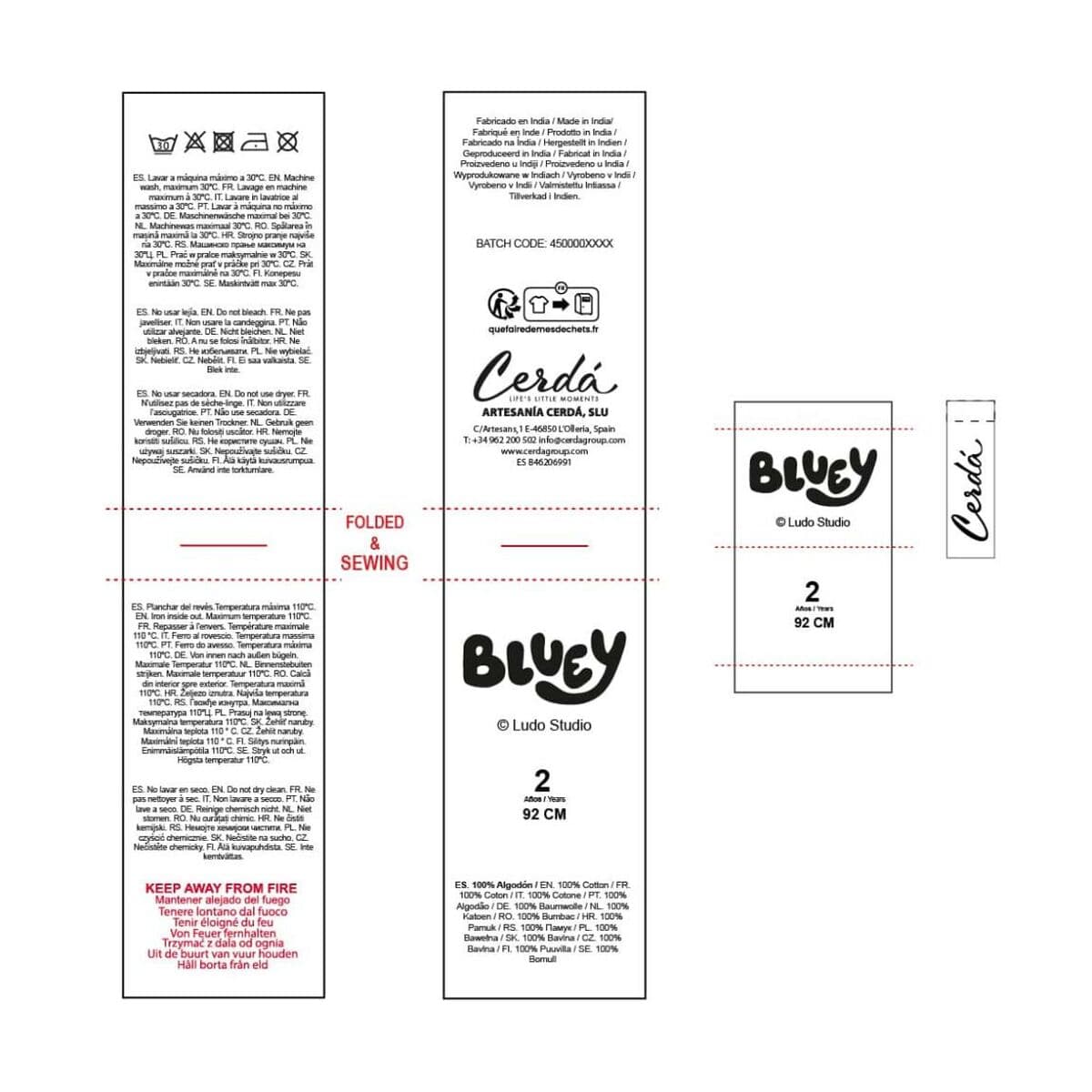 Pijama Infantil Bluey Azul claro - Image 5