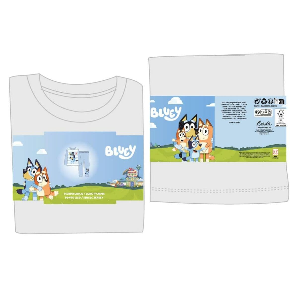 Pijama Infantil Bluey Azul claro - Image 6