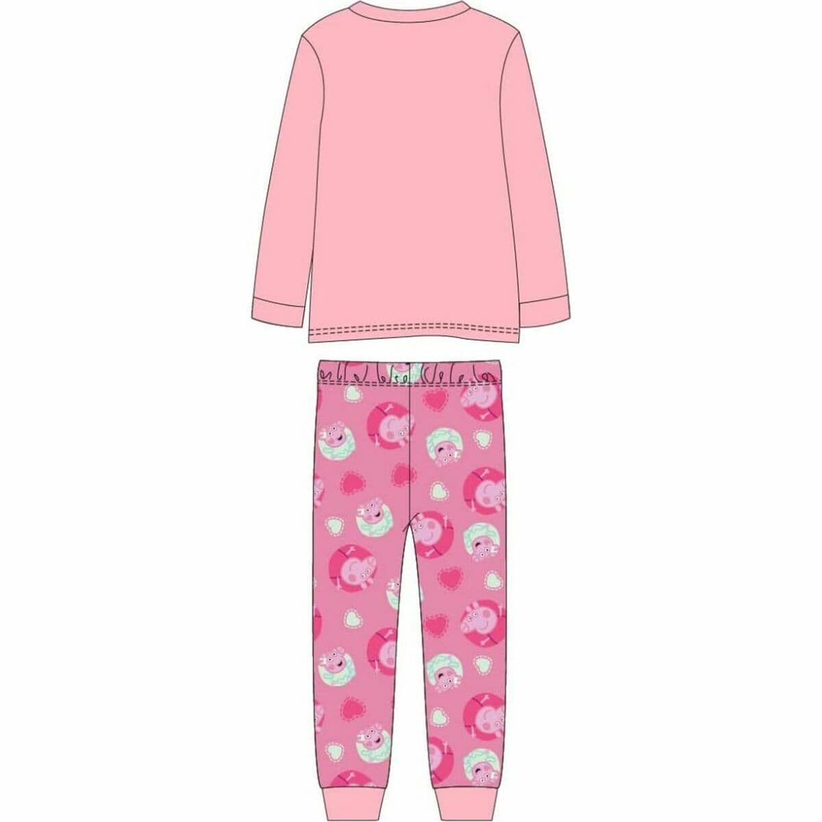 Pijama Infantil Peppa Pig Rosa - Image 3
