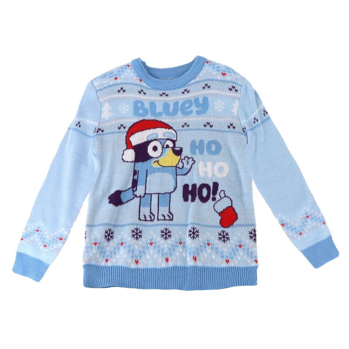 Unisex Pullover Bluey Christmas Hellblau