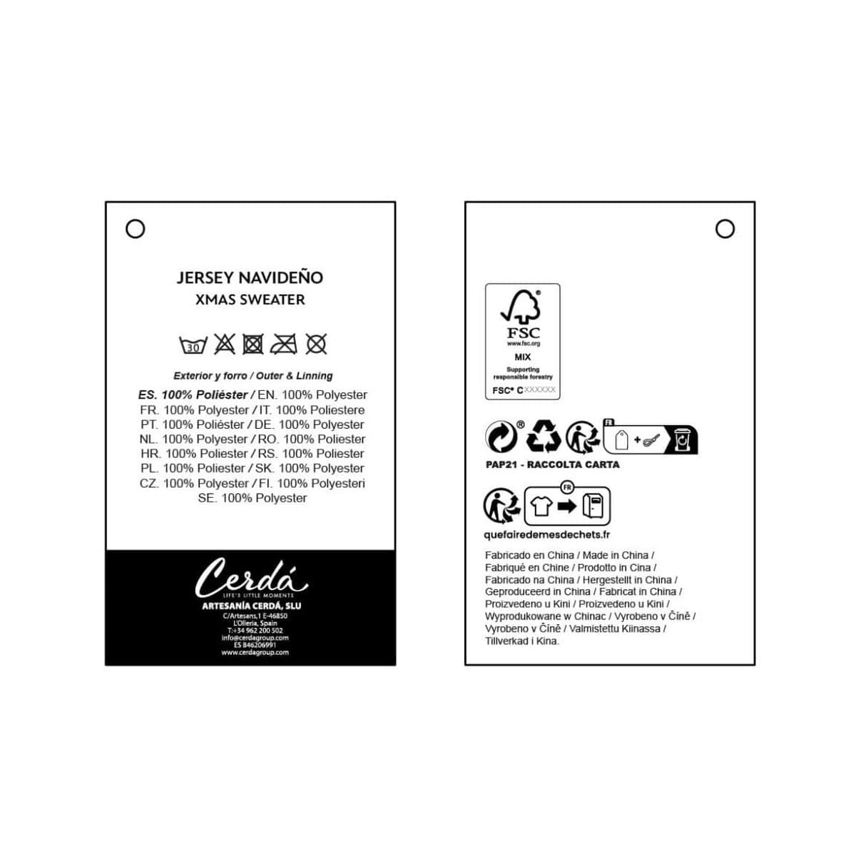 Unisex Pullover Bluey Christmas Hellblau - Image 5