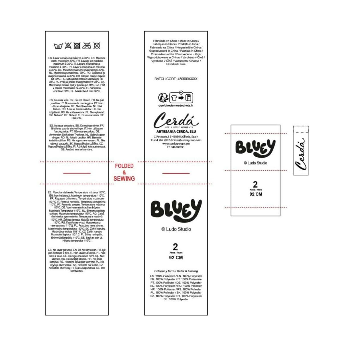 Unisex Pullover Bluey Christmas Hellblau - Image 6