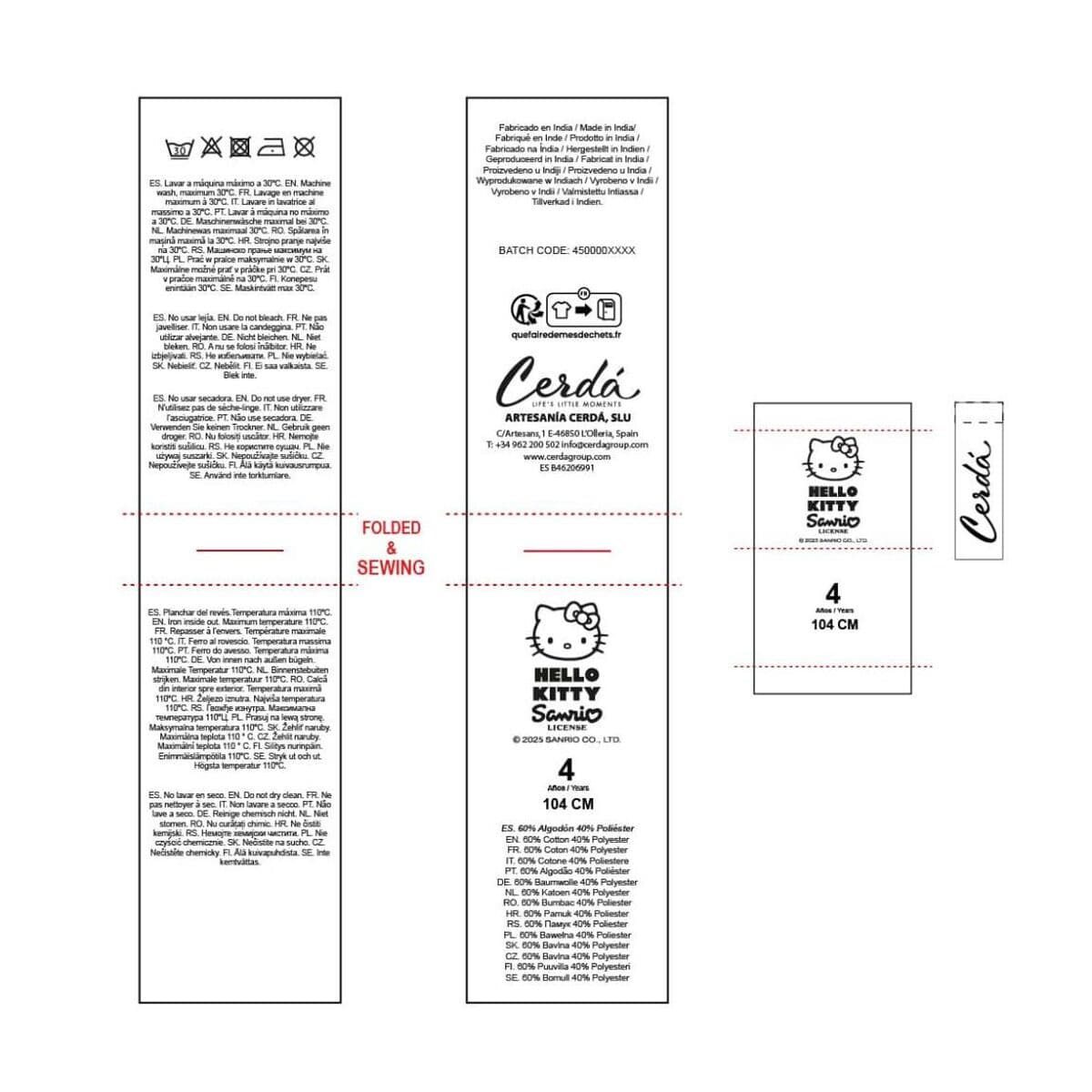 Träningsoverall barn Hello Kitty Mörkgrå - Image 11