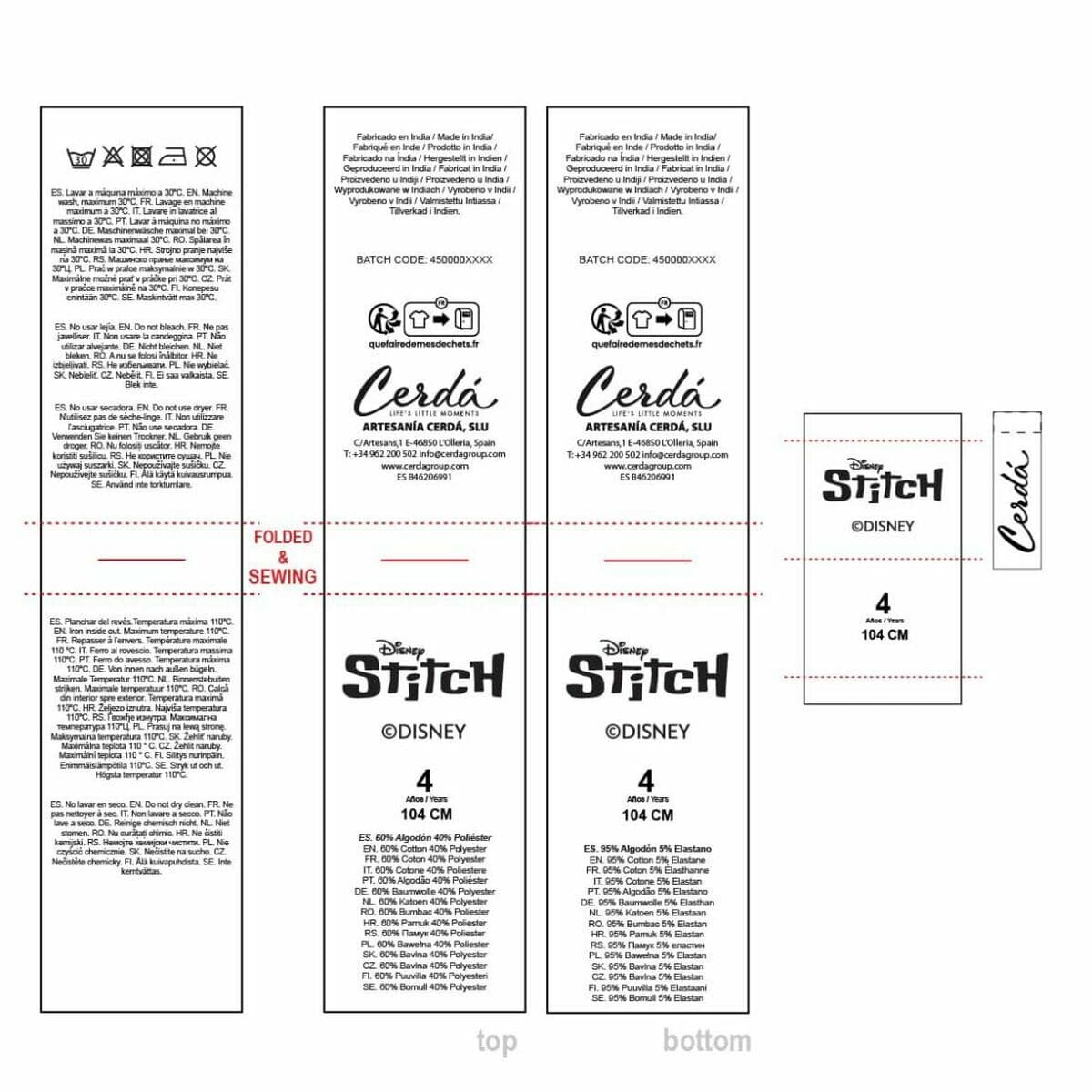 Bekleidungs-Set Stitch Beige - Image 7