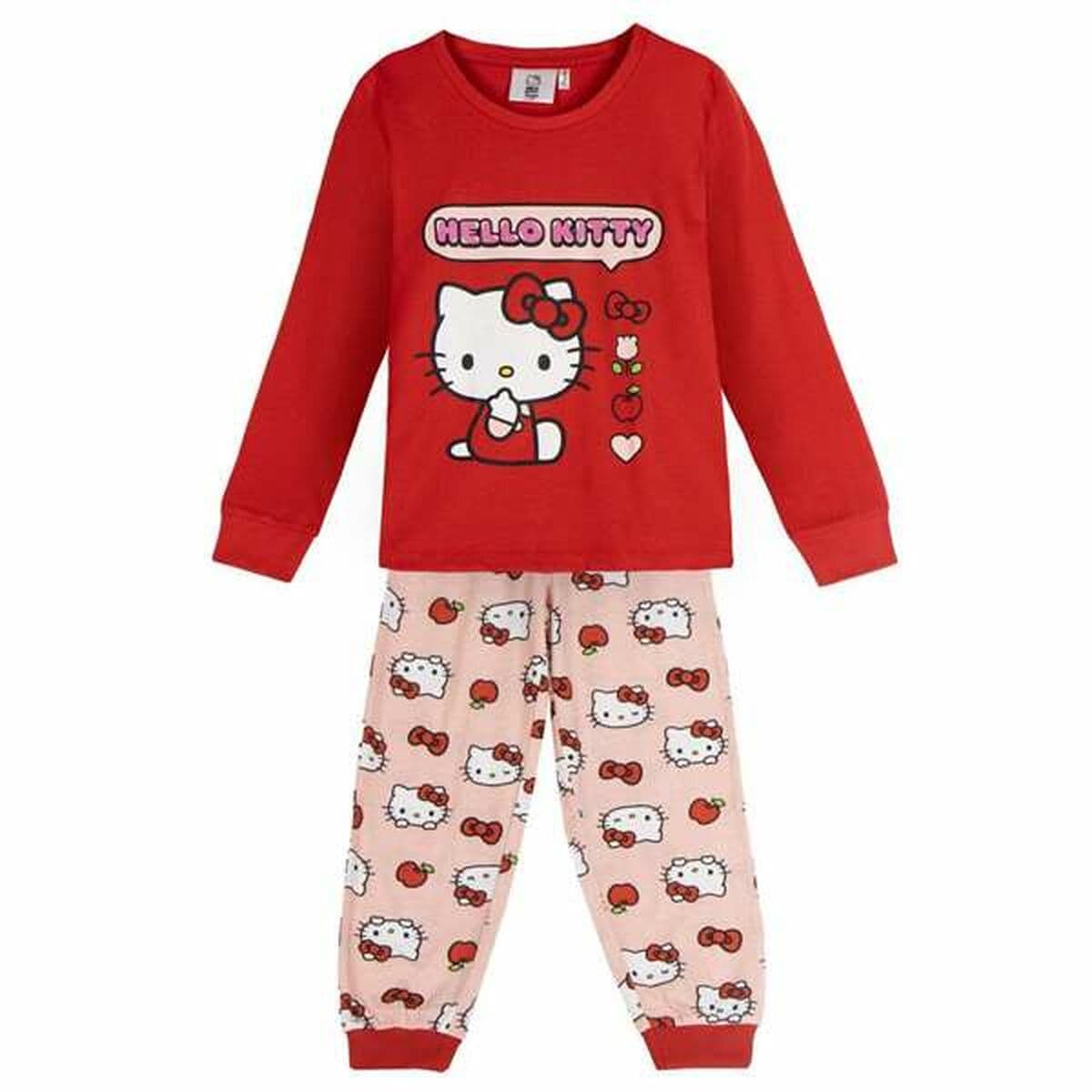 Schlafanzug Für Kinder Hello Kitty Rot - Image 8