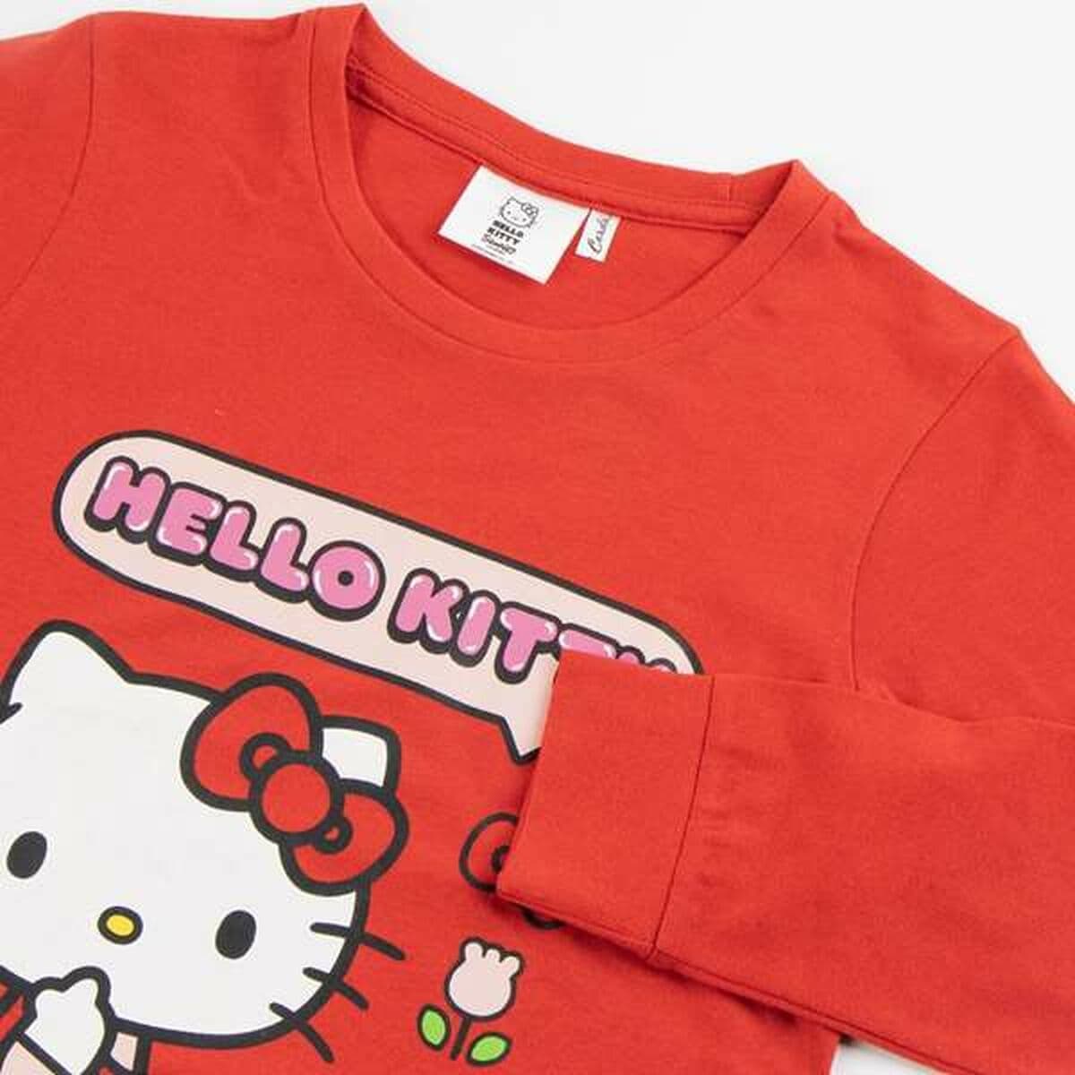 Schlafanzug Für Kinder Hello Kitty Rot - Image 10
