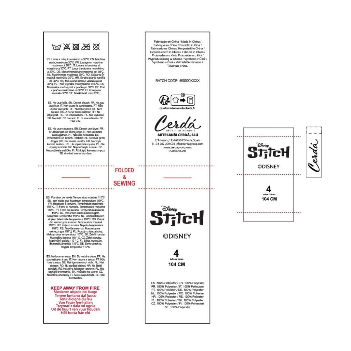 Pyjamas Barn Stitch Blå - Image 9