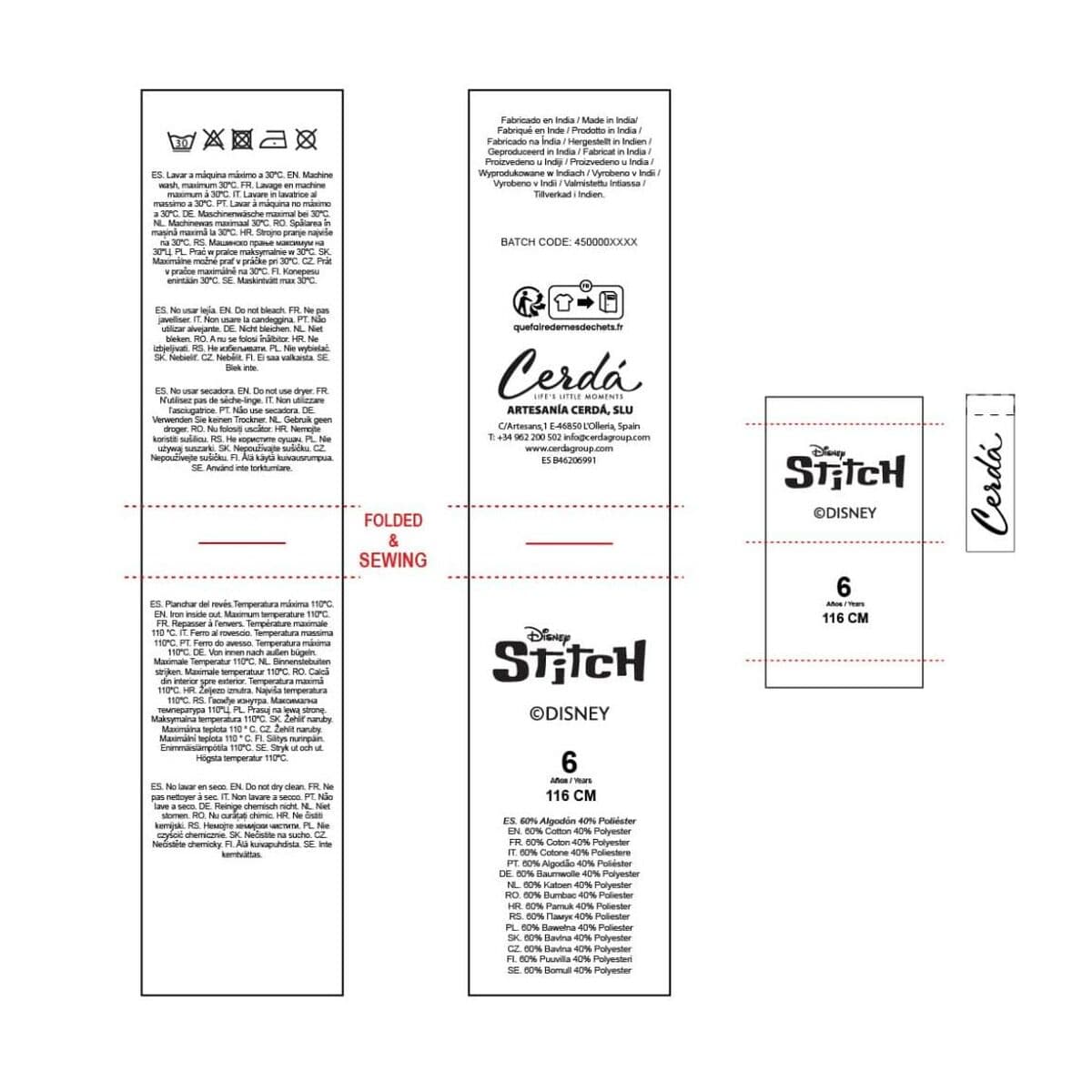 Luvtröja, Flickor Stitch Rosa - Image 6