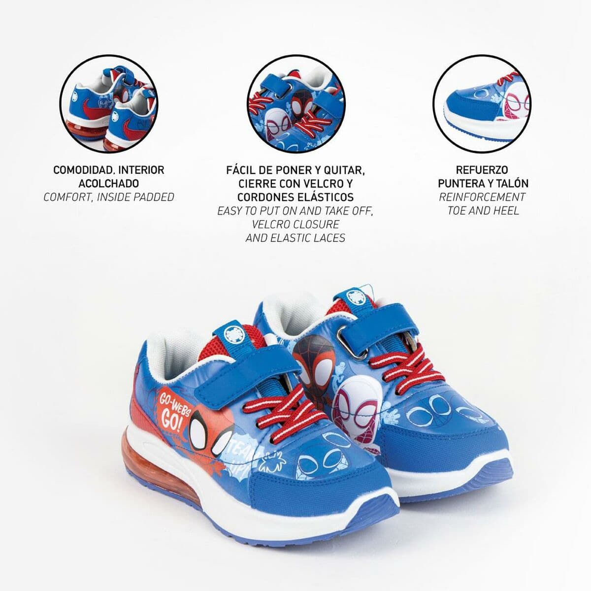 Zapatillas Deportivas con LED Spidey Azul - Image 5