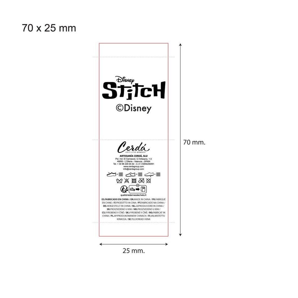 Hustofflor Stitch Ljusblå 26 - Image 5