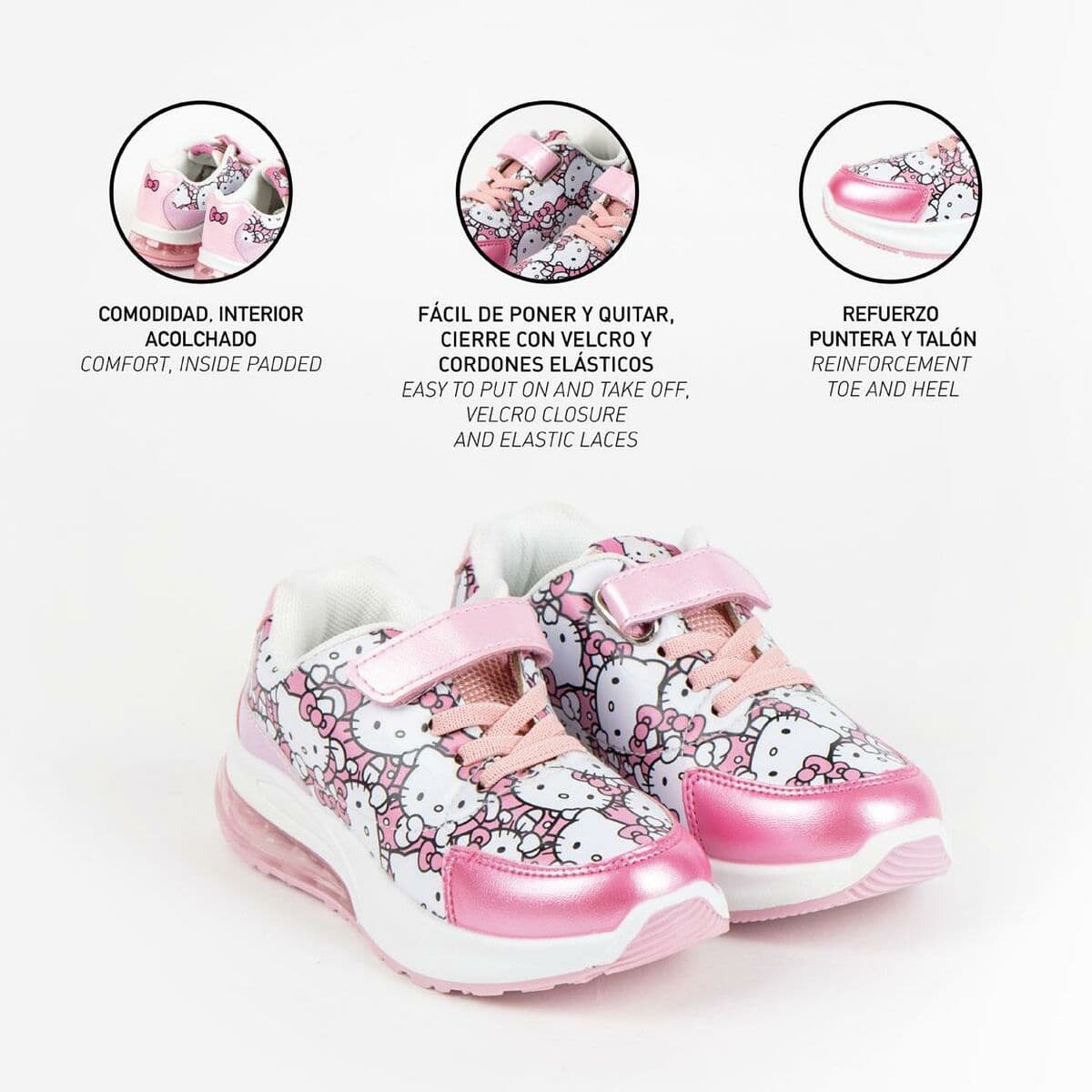 Sportschoenen met LED Hello Kitty Roze - Image 6
