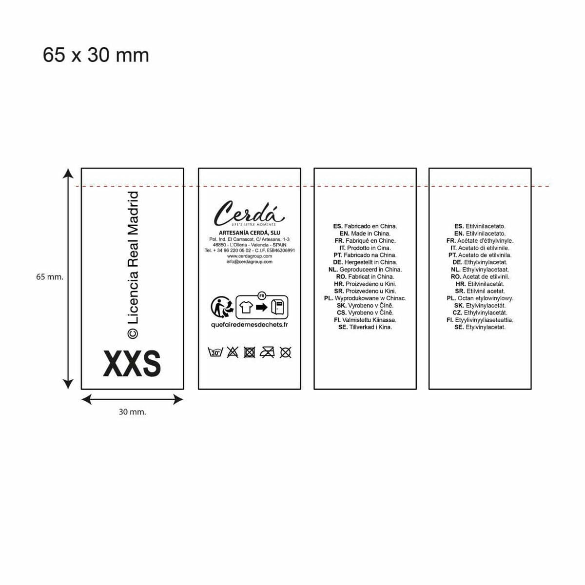 Regnrock för hundar Real Madrid C.F. Blå M - Image 8