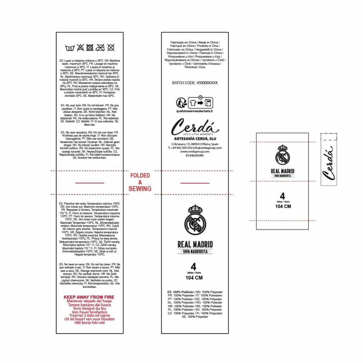 Sudadera con Capucha Niña Real Madrid C.F. Azul 5 Años - Image 11