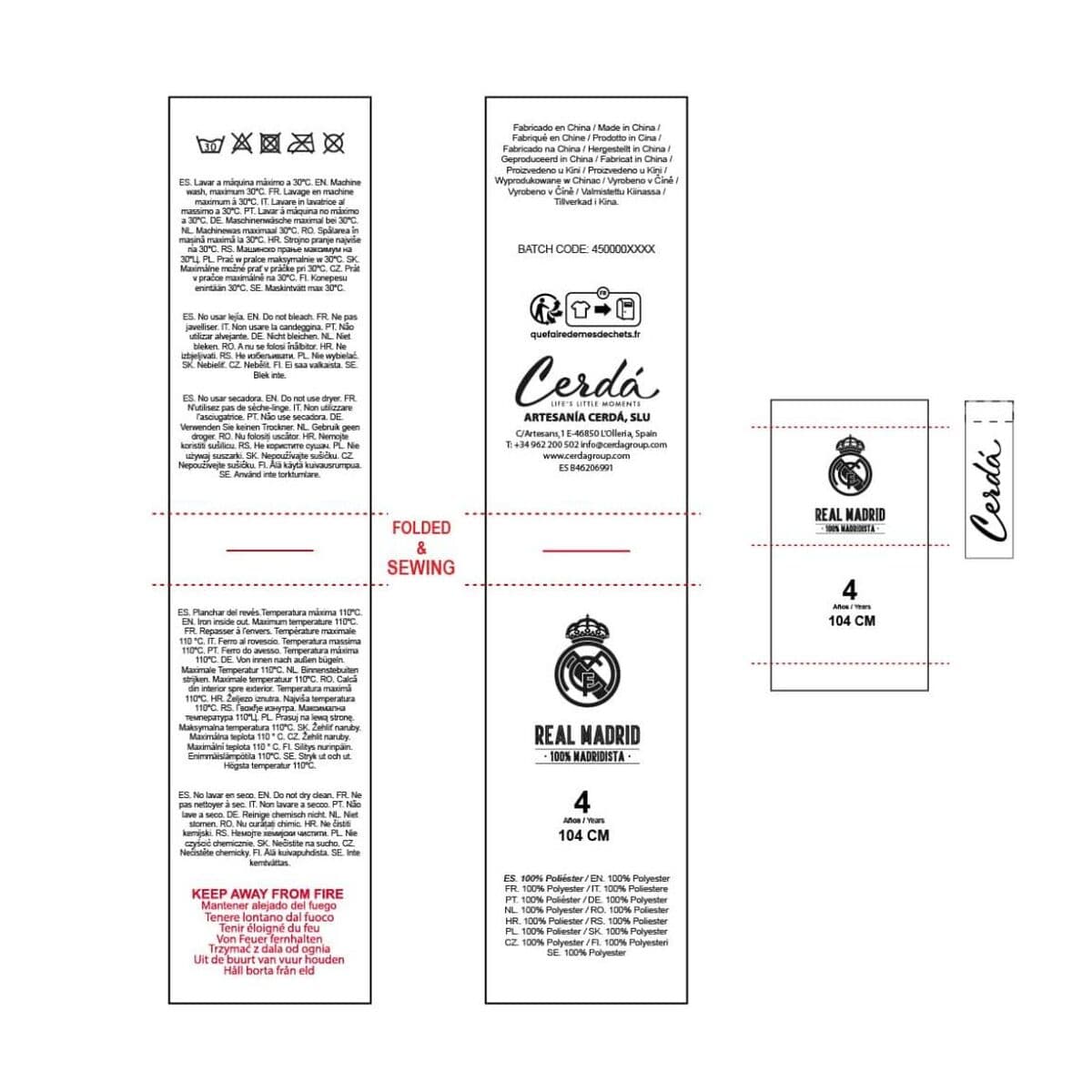 Sudadera con Capucha Niña Real Madrid C.F. Azul 6 Años - Image 11