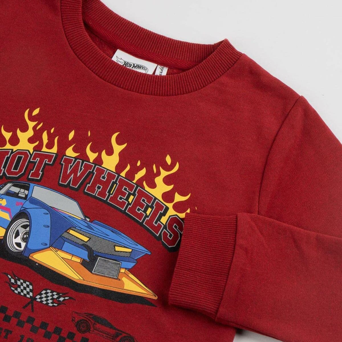 Kinder-Sweatshirt Hot Wheels Dunkelrot - Image 3