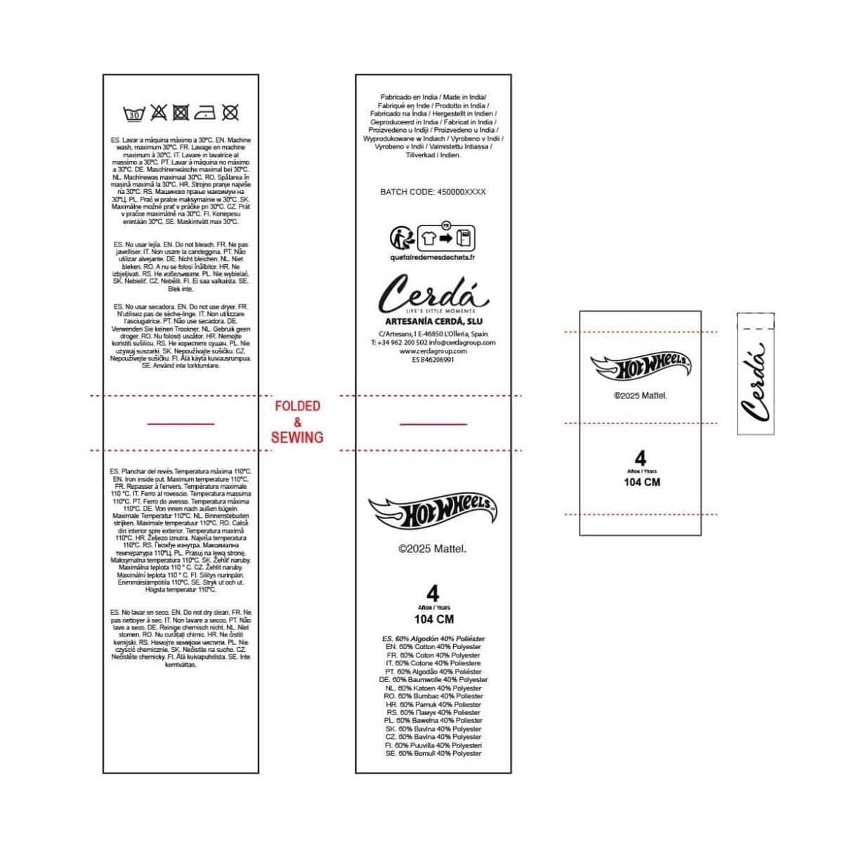 Kinder-Sweatshirt Hot Wheels Dunkelrot - Image 8