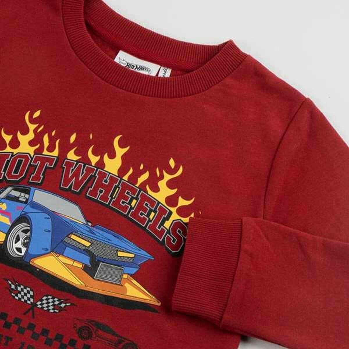 Kinder-Sweatshirt Hot Wheels Dunkelrot - Image 11