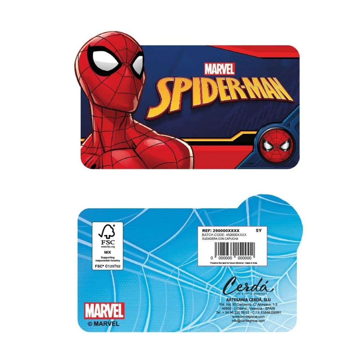 Uniseksinis džemperis su gobtuvu Spider-Man Mėlyna - Image 10