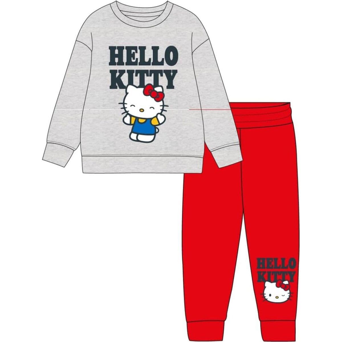Chándal Infantil Hello Kitty Gris 12 Años - Image 5