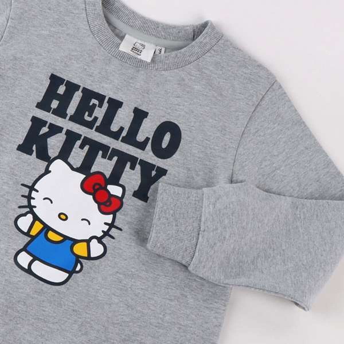 Chándal Infantil Hello Kitty Gris 12 Años - Image 3