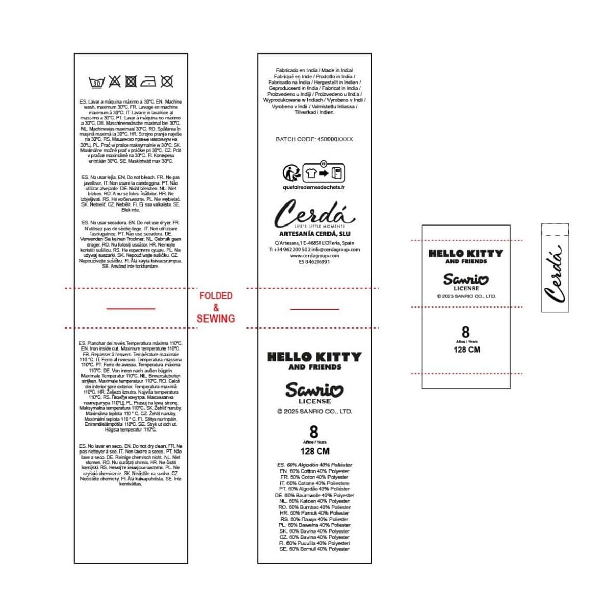 Bluza dziecięca Kuromi Czarny - Image 6