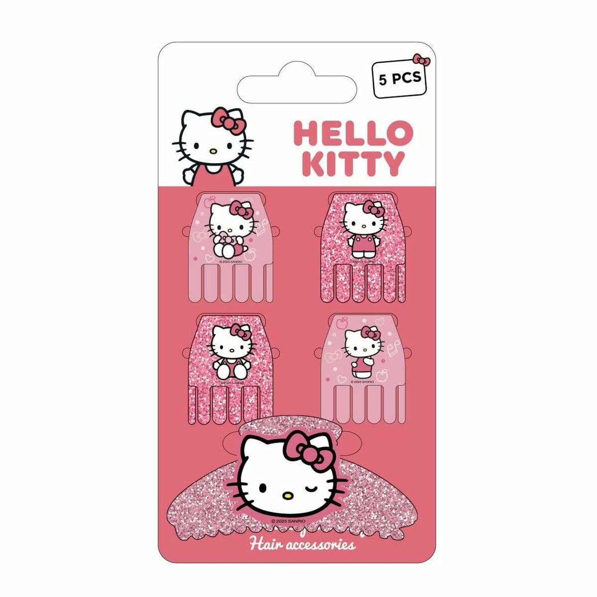 Clips para Pelo Hello Kitty Rosa