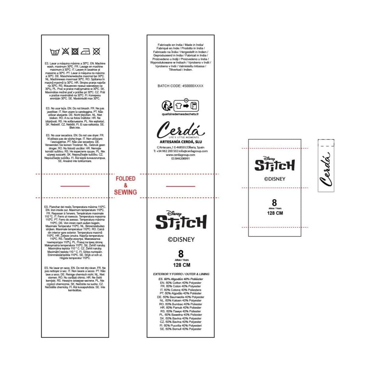 Bluza z Kapturem dla Dziewczynki Stitch Różowy - Image 6