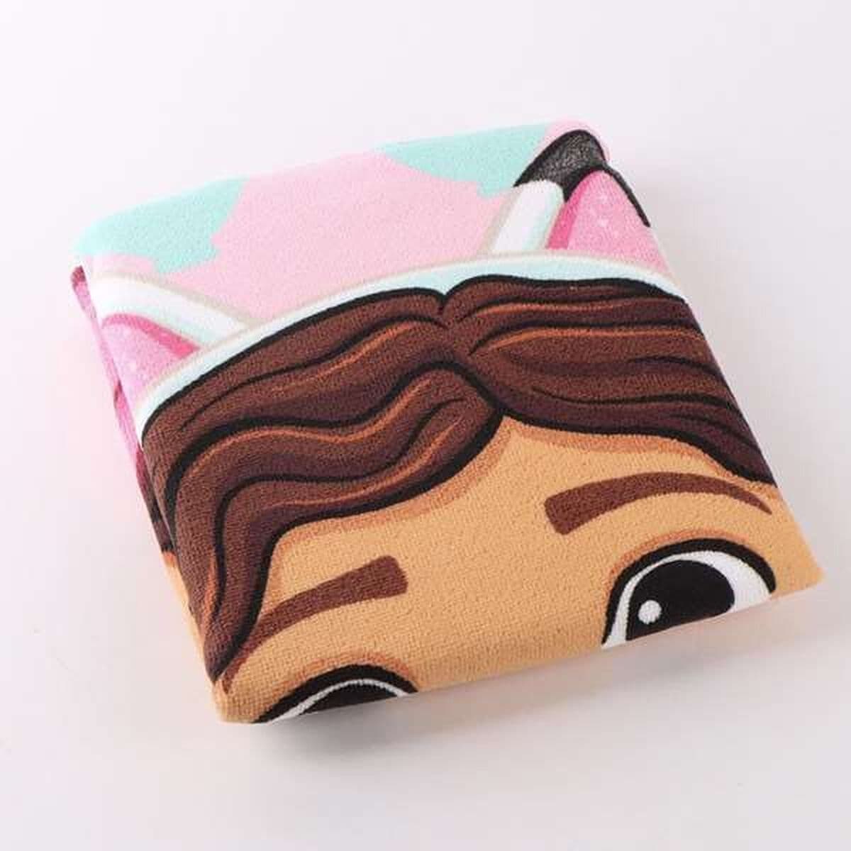 Poncho-Toalla con Capucha Gabby's Dollhouse Rosa claro 55 x 77 cm - Image 3