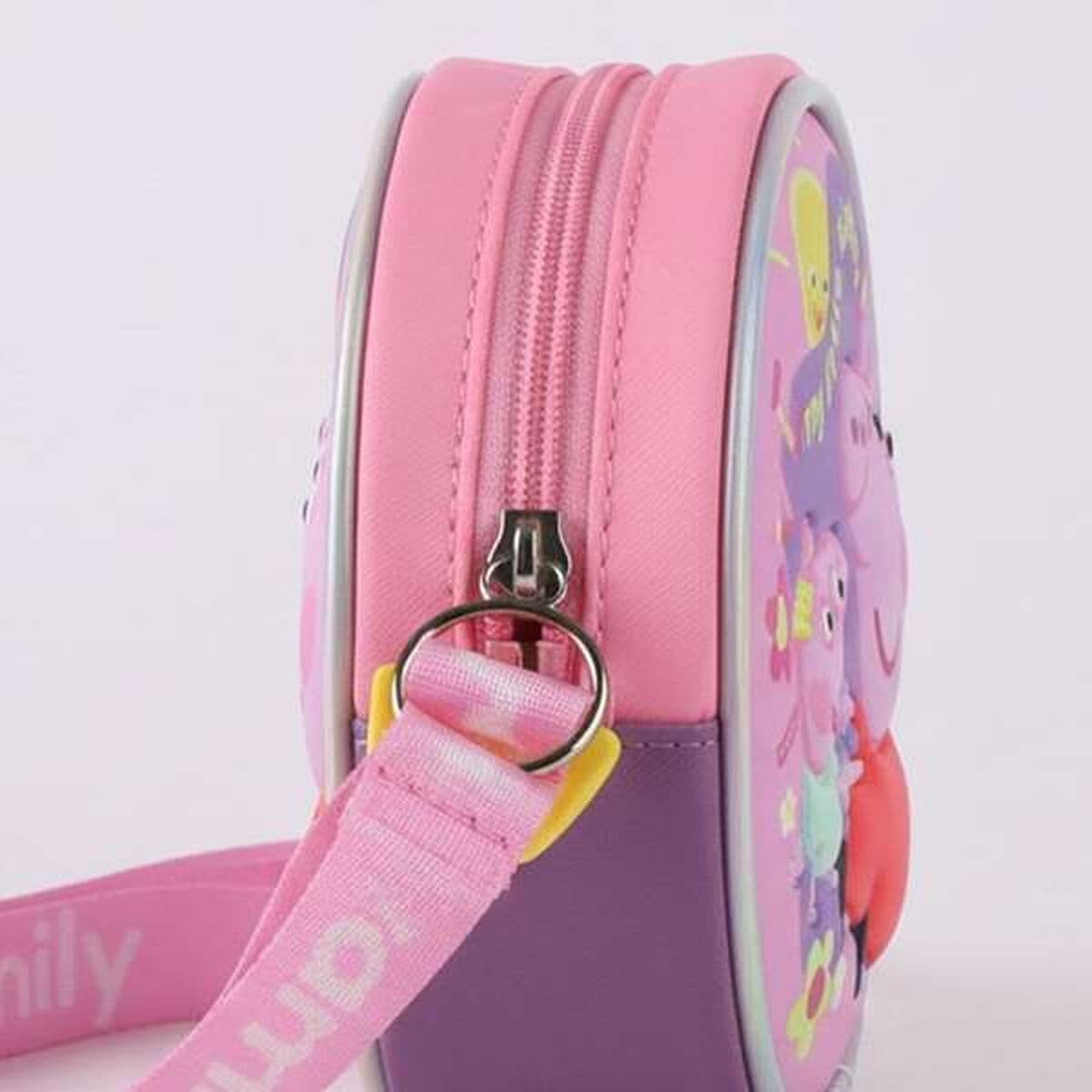 Borsa a Tracolla Peppa Pig Rosa 13 x 13 x 4 cm - Image 5