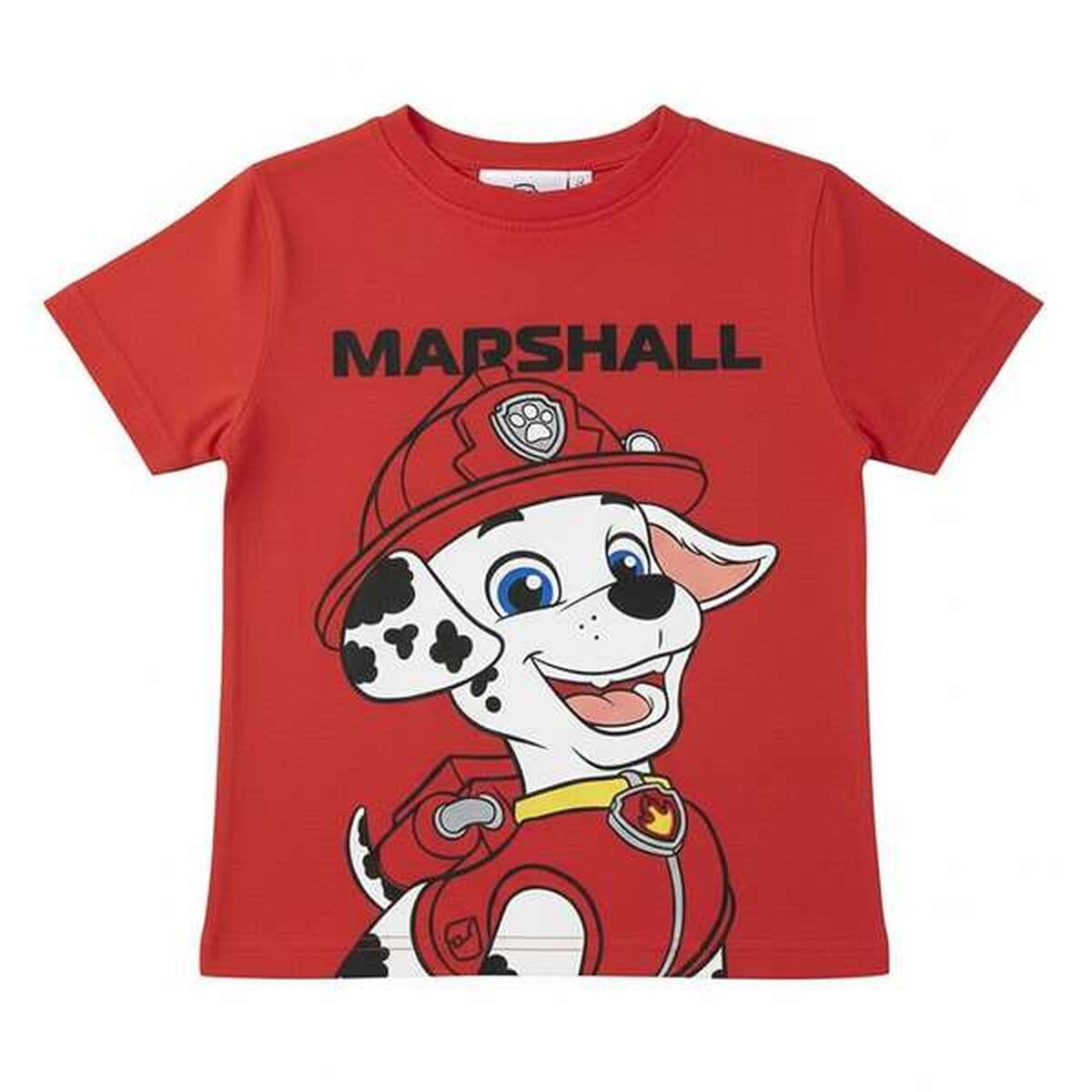 Camiseta de Manga Corta Infantil The Paw Patrol Rojo