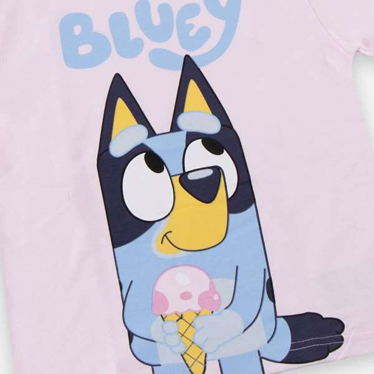Child's Short Sleeve T-Shirt Bluey Light Pink - Image 3