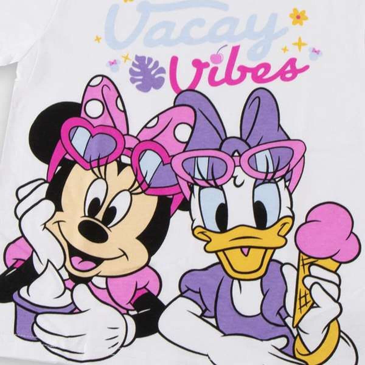 Camiseta de Manga Corta Infantil Minnie Mouse Blanco - Image 3