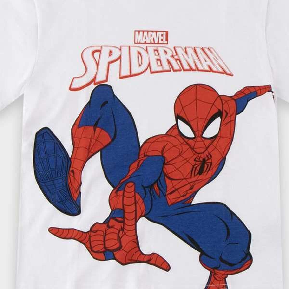 Lasten Lyhythihainen paita Spider-Man Valkoinen - Image 3