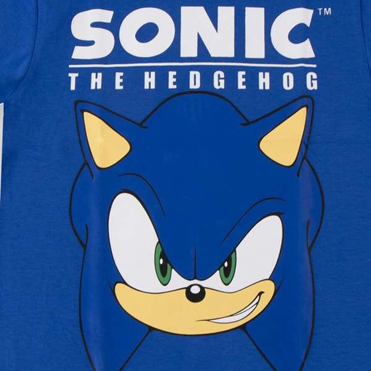 Camiseta de Manga Corta Infantil Sonic Azul - Image 3