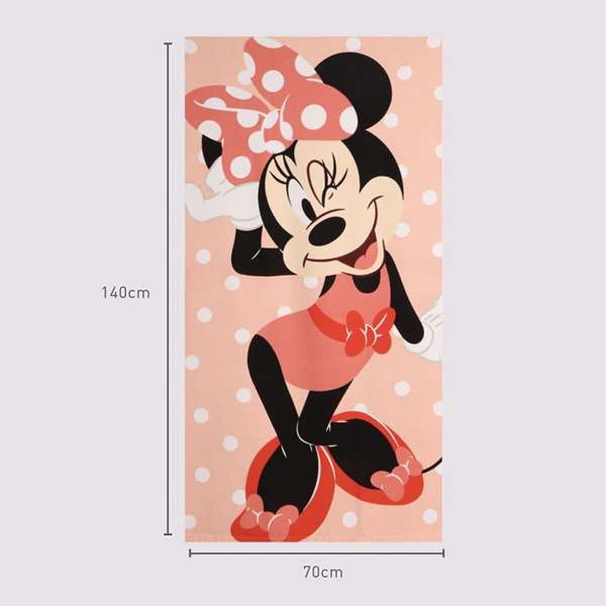 Toalla de Playa Minnie Mouse 70 x 140 cm Coral - Image 4