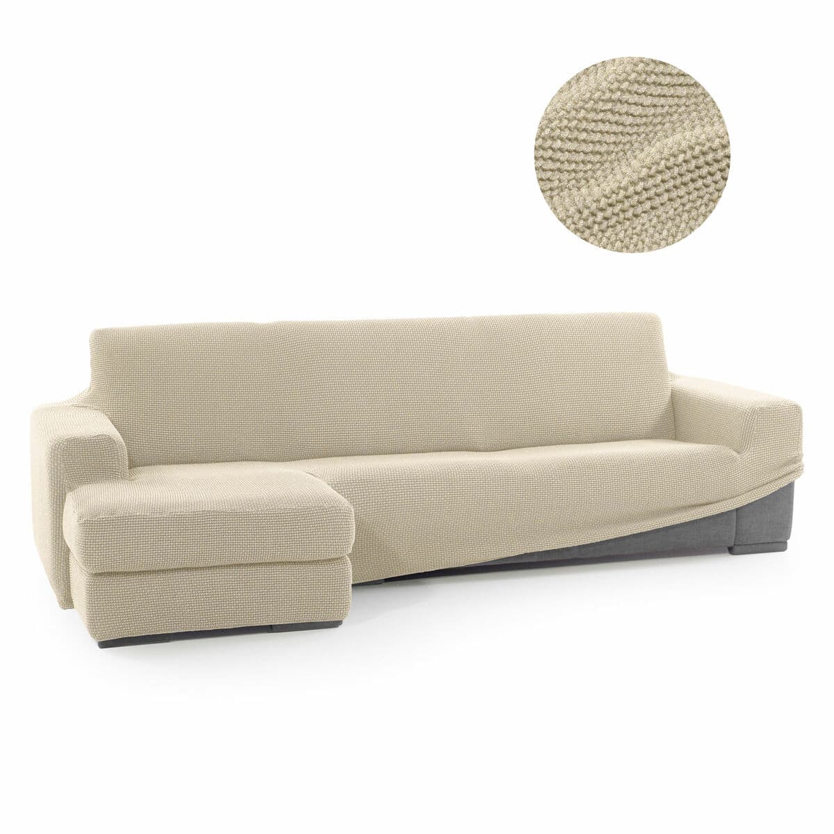Housse pour chaise longue accoudoir long gauche Sofaskins NIAGARA Beige (Reconditionné B) - Image 2