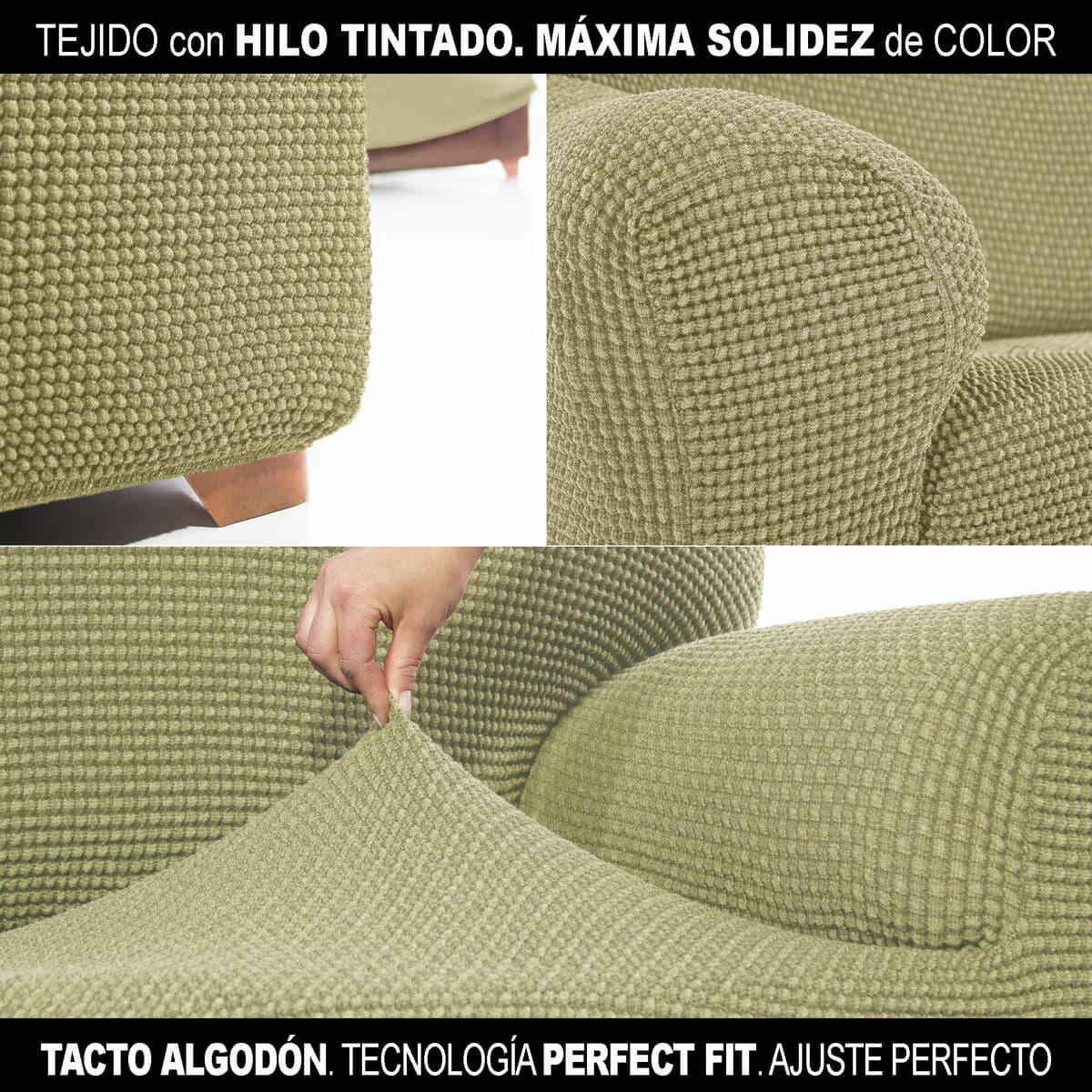 Rivestimento per chaise longue braccio corto destro Sofaskins NIAGARA Pistacchio (Ricondizionati B) - Image 7