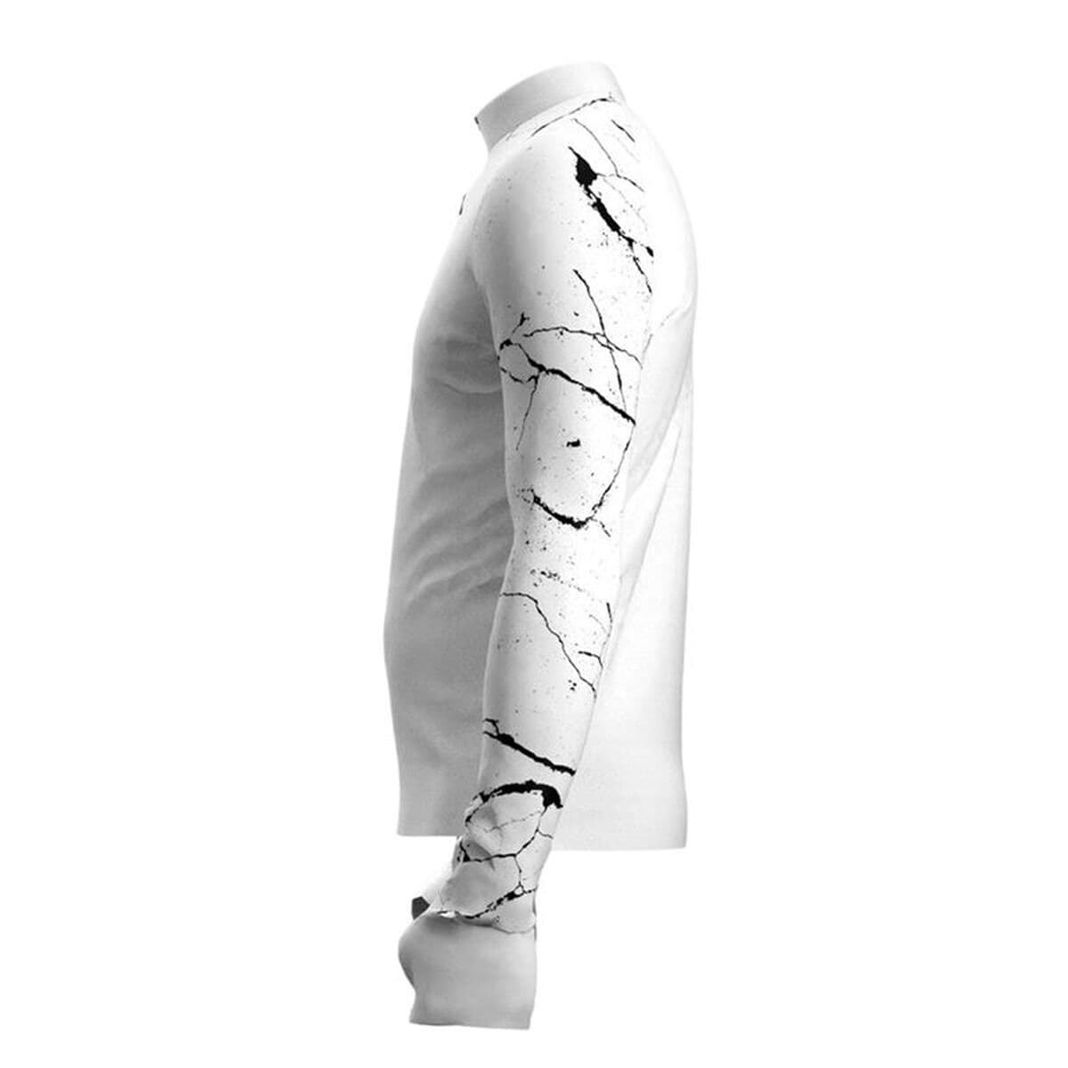 Herren Langarm-T-Shirt Joma Sport Deva R-Night Weiß Schwarz - Image 3