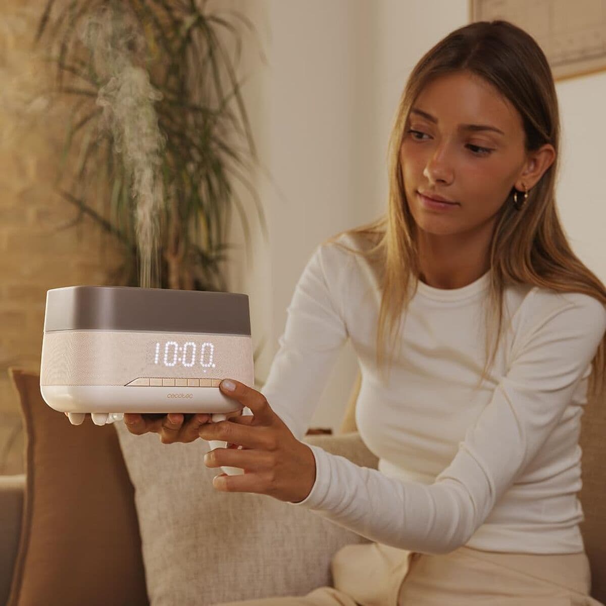 Cecotec Humidificador Difusor Aroma 300 ml PureAroma 1300 Hydra LED Altavoz Bluetooth Verde - Image 6