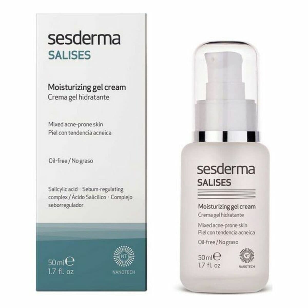 Mitrinošs gēls Sesderma SALISES 50 ml - Image 2