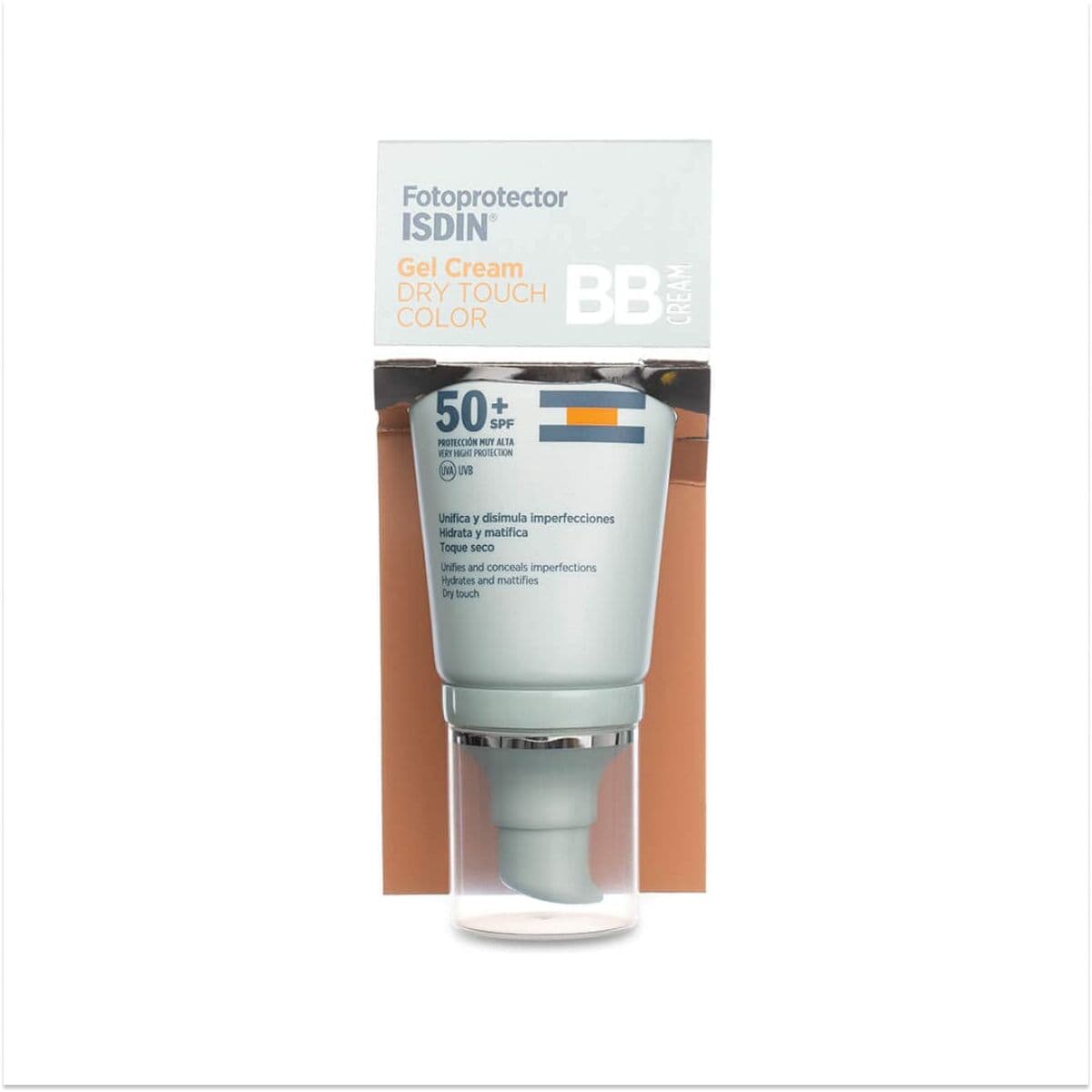 Hydrerande kräm med färg Isdin Fotoprotector Spf 50+ 50 ml Gel