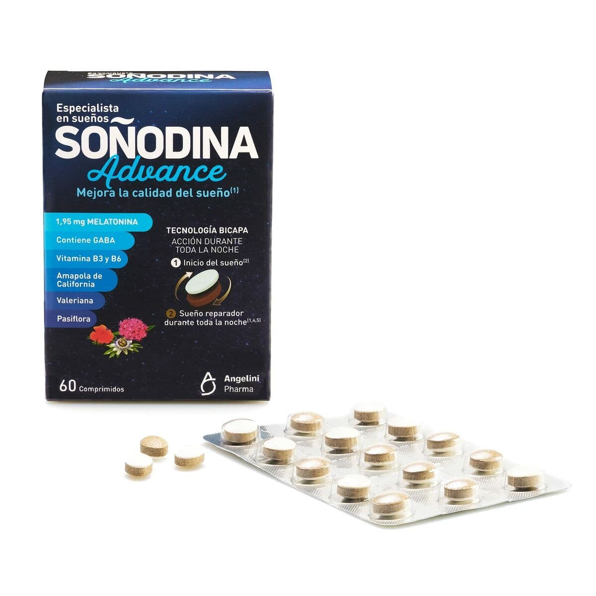 Dodatak prehrani za nesanicu Natura Essenziale Soñodina Advance Melatonin 60 kom. - Image 2