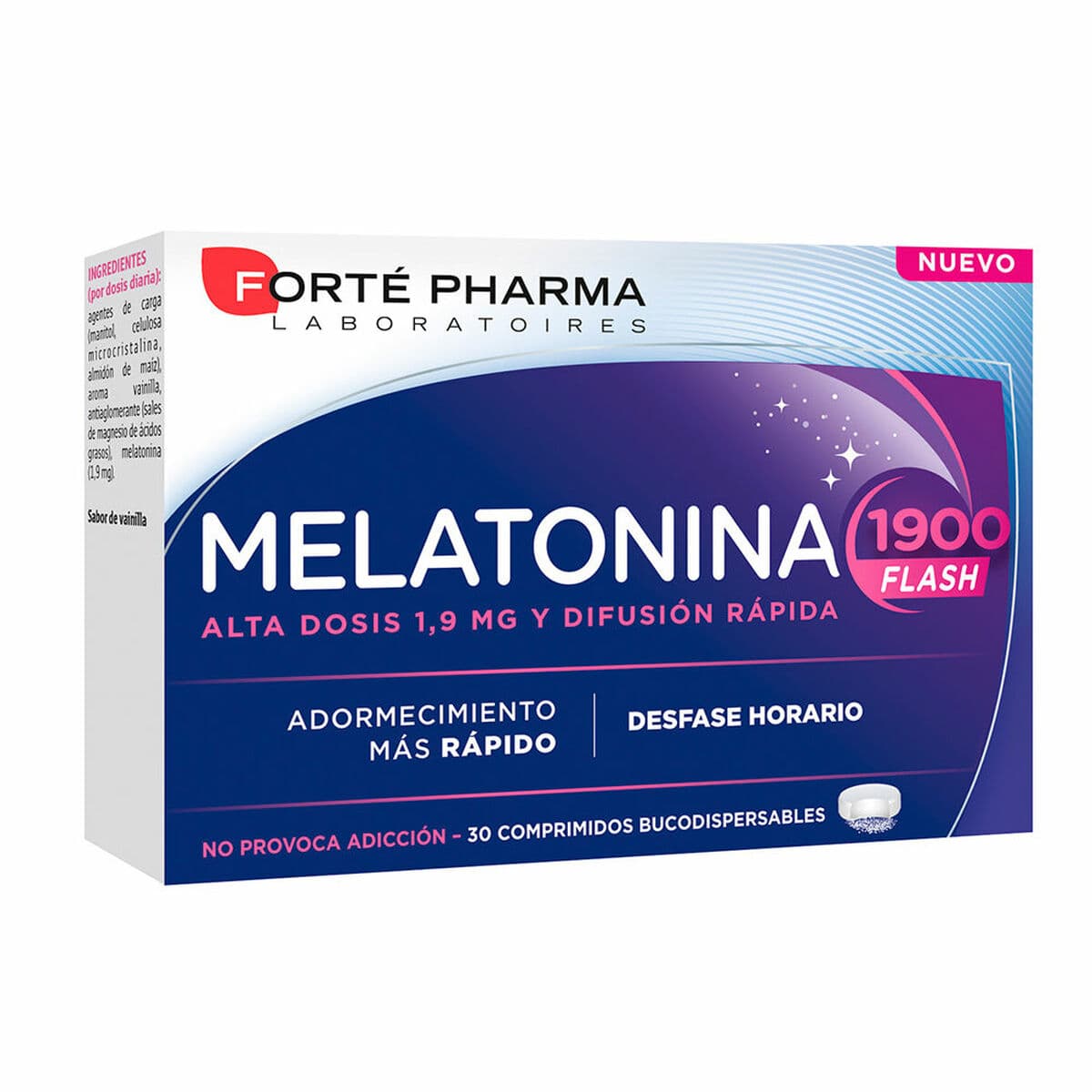 Suplemento para Insomnio Forté Pharma Melatonina Melatonina 30 unidades