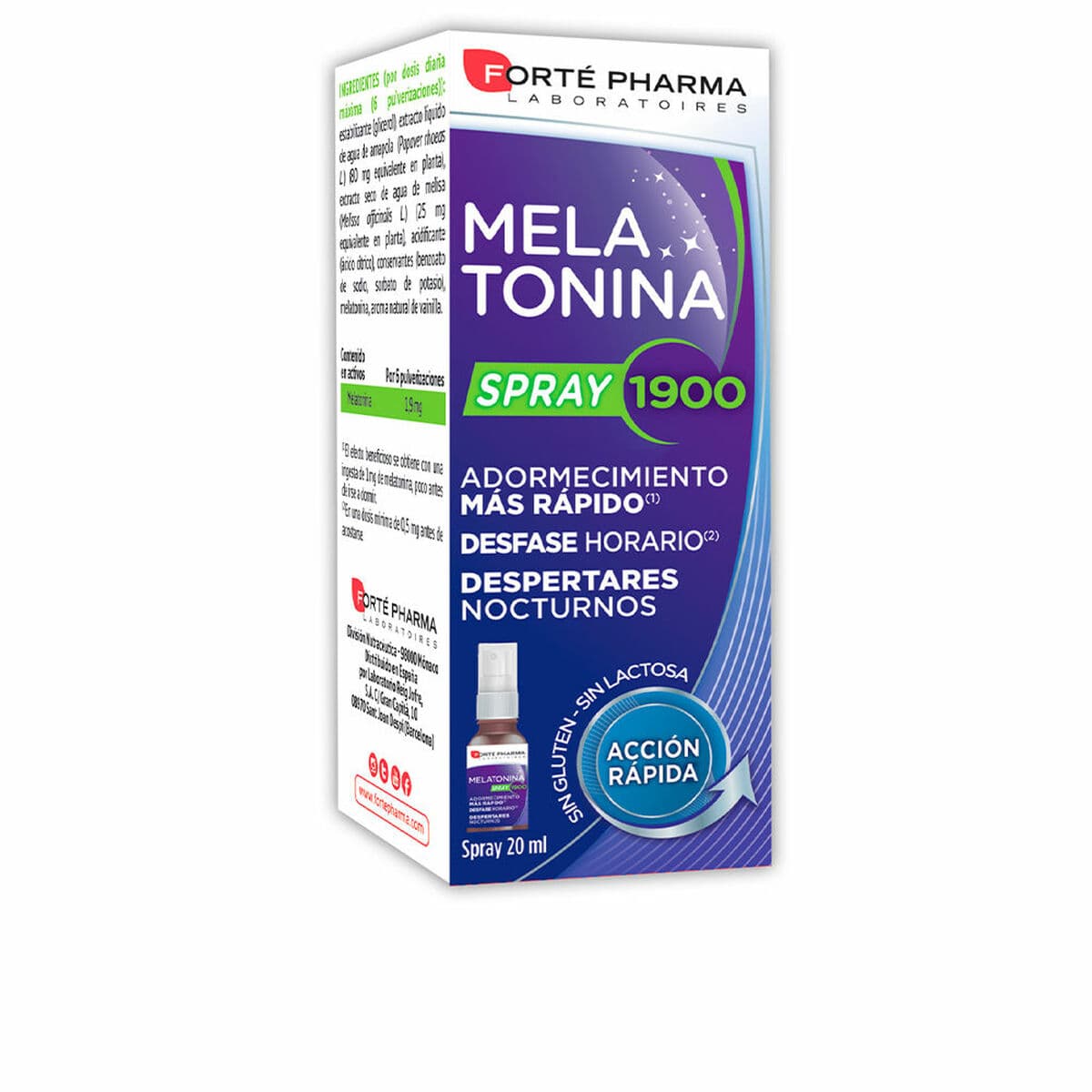 Suplemento para Insomnio Forté Pharma Melatonina Melatonina 20 ml