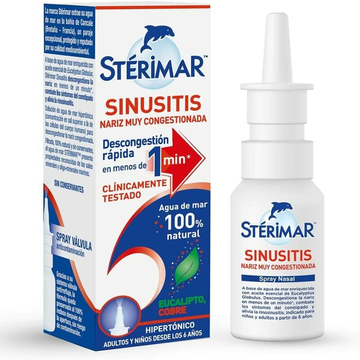 Nässpray Stérimar Sinusitis 20 ml Saltvattens Rengör