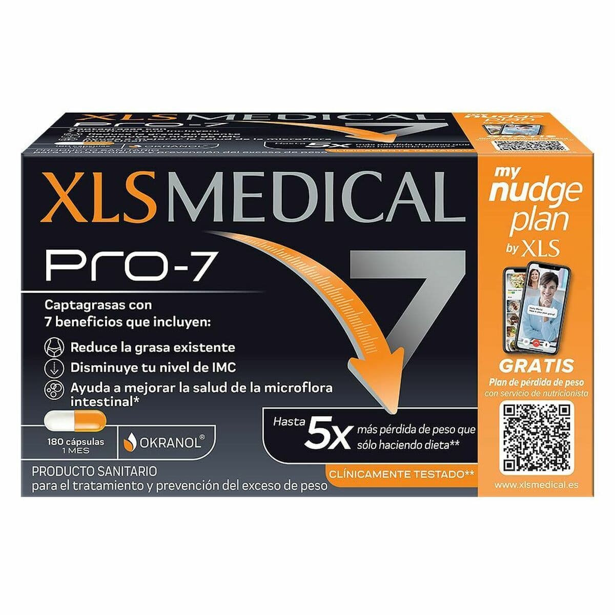 Quemagrasas XLS Medical Pro-7 180 Unidades