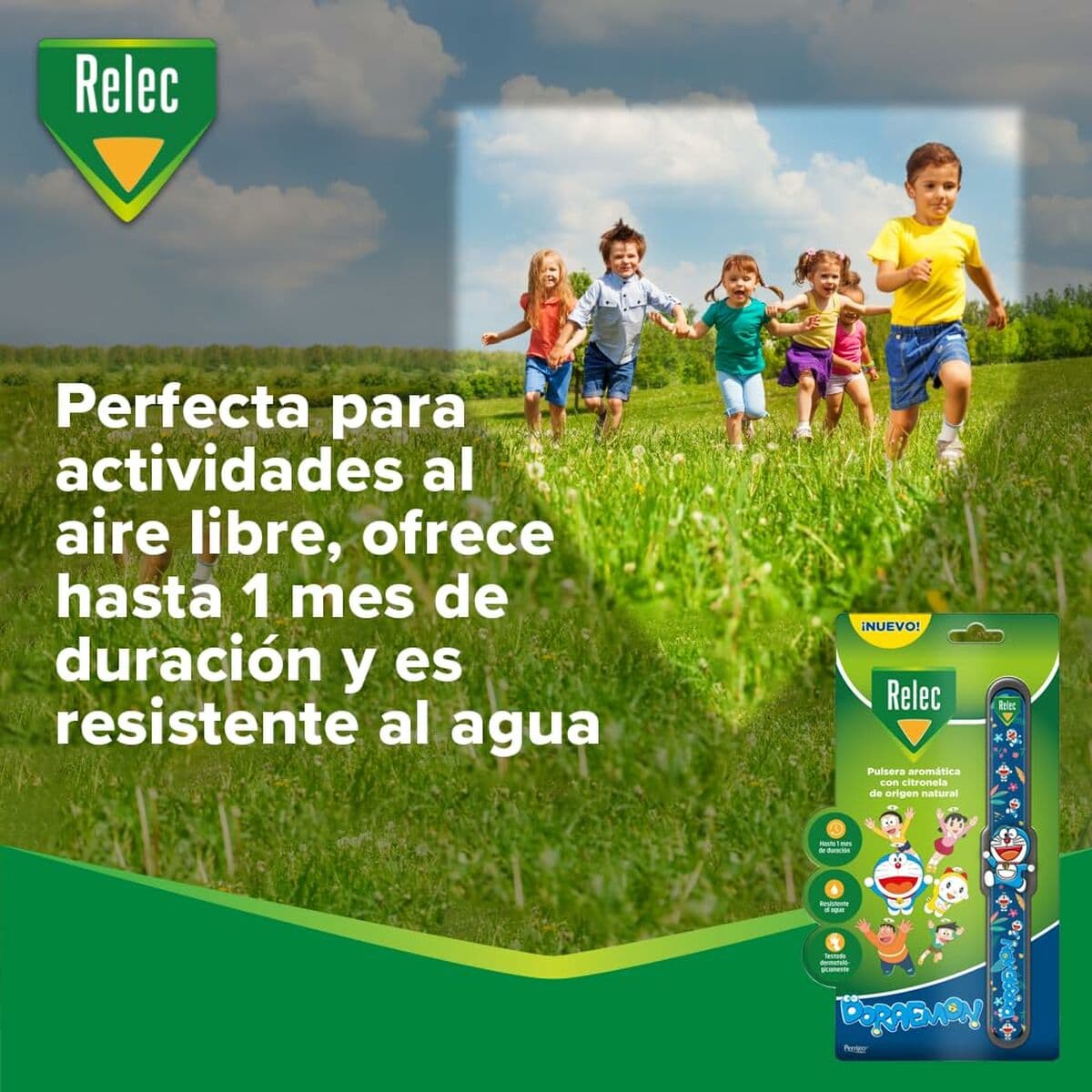 Pulsera Antimosquitos de Citronela Relec Doraemon - Image 2